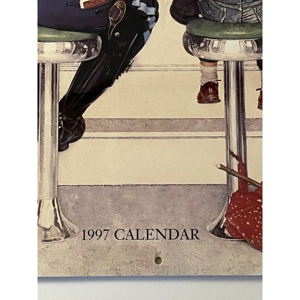 Vintage Norman Rockwell Art Wall Calendar 1997 Size 11